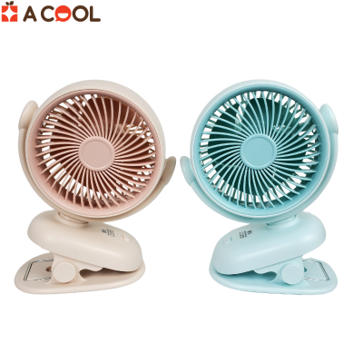 Quạt kẹp bàn tích điện mini